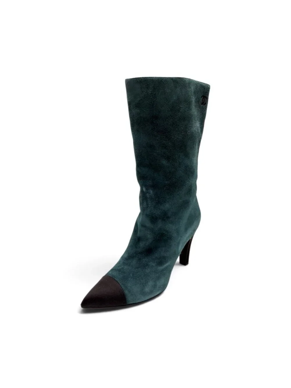 CHANEL Gabrielle Suede Mid-Calf Boots sz 7